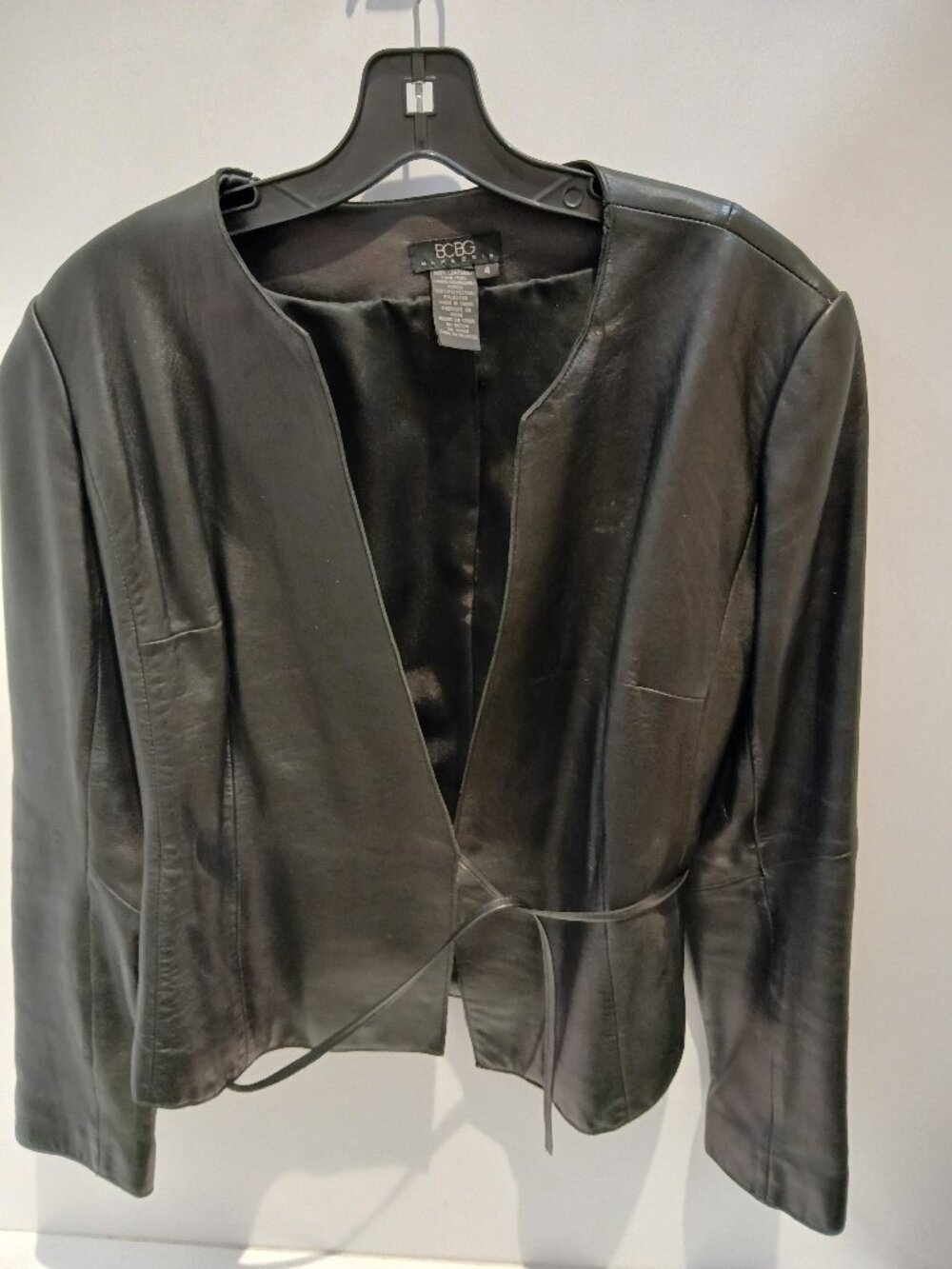 BCBG Max Azria Genuine Leather Blazer